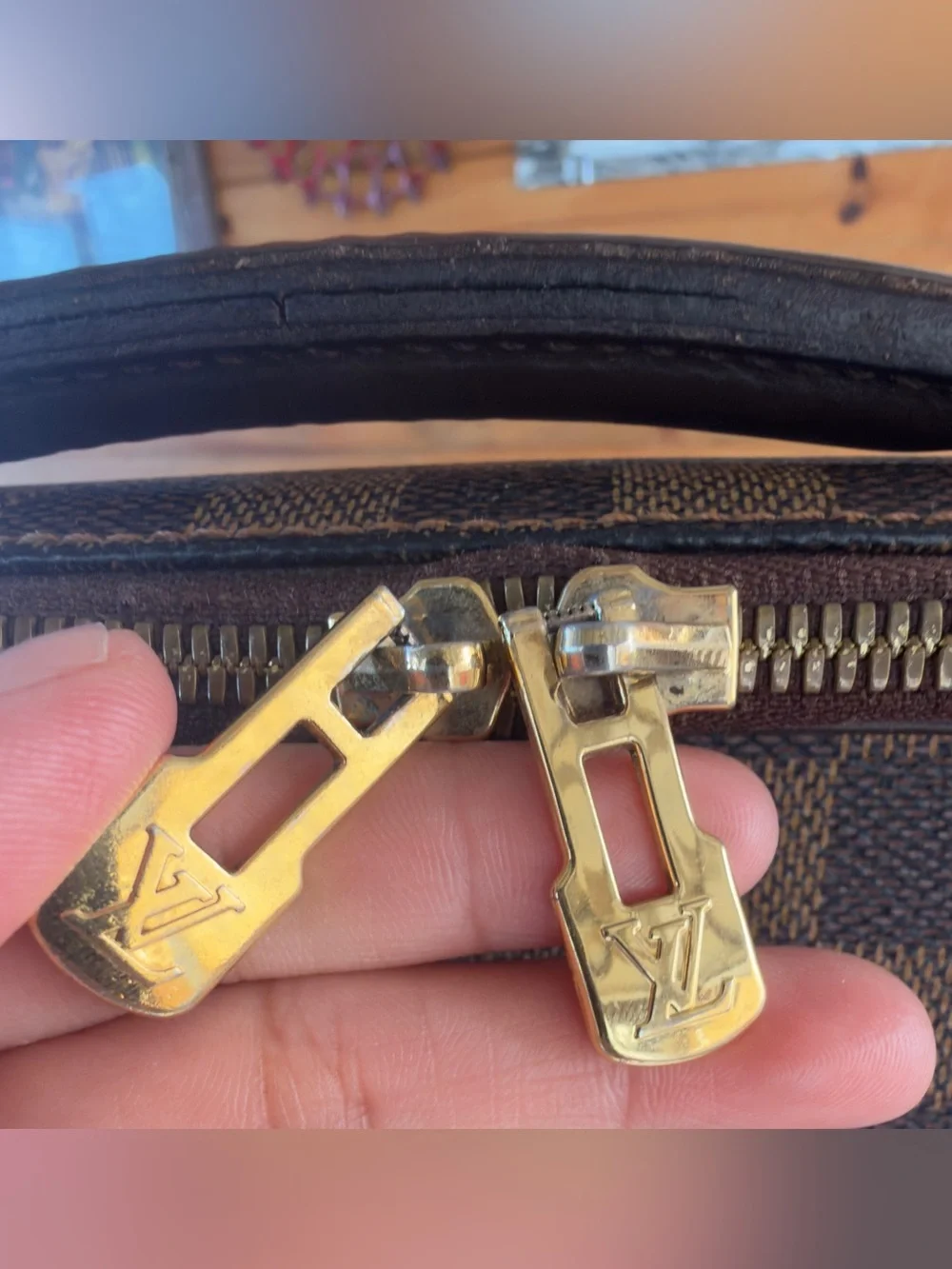 Louis Vuitton Damier Ebene Porte Ordinateur Sabana Computer Case
